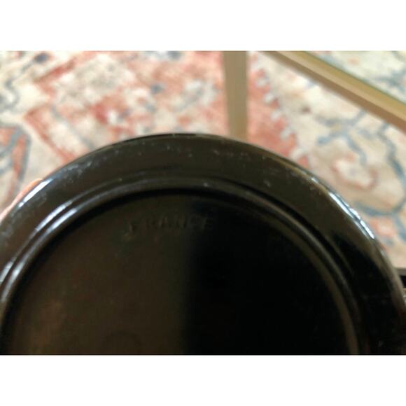 France Arcoroc Coffee Mug, Black Abstract Print Art Cup, Vintage Black French - Picture 10 of 10